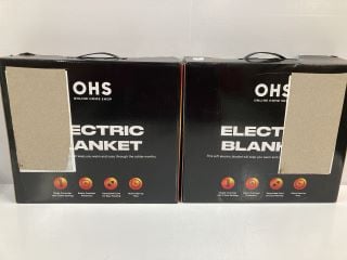 2 X OHS ELECTRIC BLANKETS