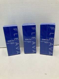 3 X FLEAVA GHK-CU HAIR GROWTH SERUM