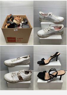 BOX OF FOOTWEAR IN VARIOUS DESIGNS & COLOURS