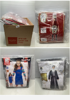 BOX OF ITEMS INC KIDS DRESS UP COSTUMES