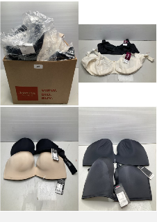 BOX OF WOMENS UNDERWEAR IN VARIOUS DESIGNS & COLOURS