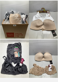 BOX OF WOMENS UNDERWEAR IN VARIOUS DESIGNS & COLOURS