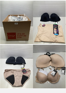 BOX OF WOMENS UNDERWEAR IN VARIOUS DESIGNS & COLOURS