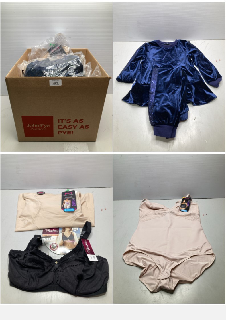 BOX OF WOMENS UNDERWEAR IN VARIOUS DESIGNS & COLOURS