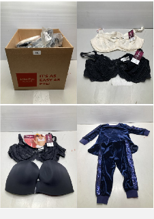 BOX OF WOMENS UNDERWEAR IN VARIOUS DESIGNS & COLOURS