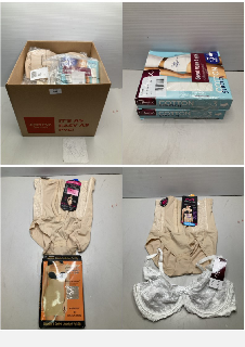 BOX OF WOMENS UNDERWEAR IN VARIOUS DESIGNS & COLOURS