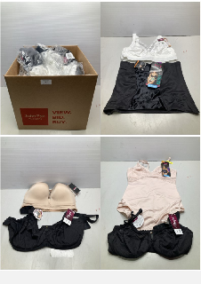 BOX OF WOMENS UNDERWEAR IN VARIOUS DESIGNS & COLOURS