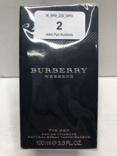 BURBERRY WEEKEND EAU DE TOILETTE FOR MEN - 100ML (SEALED)