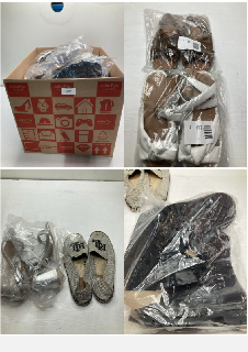 BOX OF FOOTWEAR IN VARIOUS COLOURS & DESIGNS