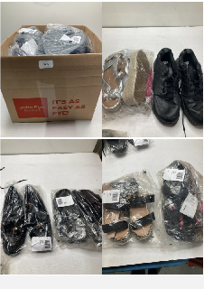 BOX OF FOOTWEAR IN VARIOUS COLOURS & DESIGNS