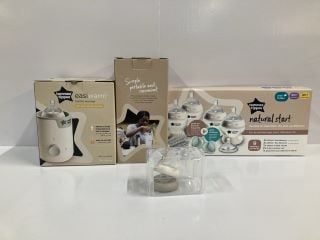 3 X TOMMEE TIPPEE ITEMS INC NATURAL START SET