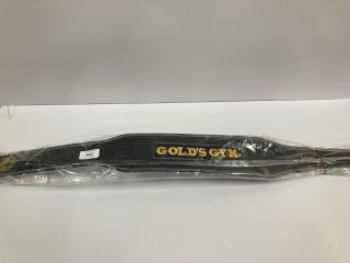 GOLDS GYM 4" LEATHER LUMBAR BELT