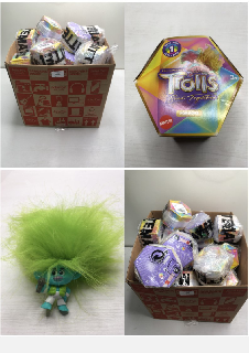 BOX OF TROLL POM POMS