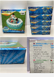 5 X BESTWAY INFLATABLE SWIMMING POOLS FOR KIDS SIZE - 1.50M X 1.27M X 43CM