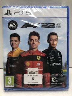 F1 22 GAME FOR PS5 (SEALED)