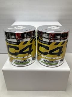 2 X CELLUCOR C4 ORIGINAL PRE-WORKOUT - 60 SERVINGS PER TUB