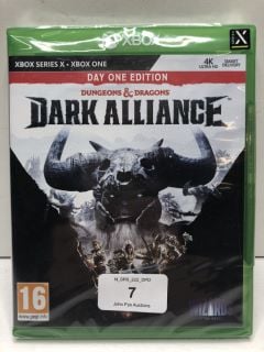 DUNGEONS & DRAGONS DARK ALLIANCE GAME FOR XBOX ONE - DAY ONE EDITION (SEALED) (ID MAY BE REQUIRED)