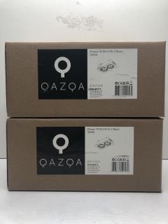 2 X QAZQA OMEN 70GU10 DL2 BLACK LIGHT FITTINGS