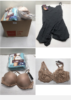 BOX OF CLOTHING ITEMS INC WOMENS UNDERWEAR