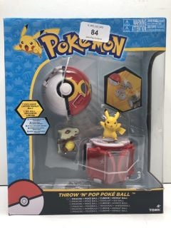 POKEMON THROW N POP POKE BALL TOY