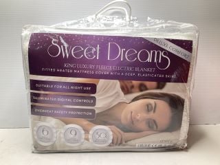 SWEET DREAMS KING LUXURY FLEECE ELECTRIC BLANKET