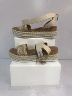 WOMENS WEDGE SANDALS SIZE UK