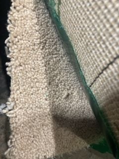 OFF WHITE LOOSE THREAD TEXTURED SOFT FIBRE CARPET (5M)