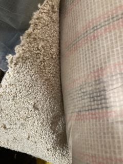 OFF WHITE TEXTURED SOFT FIBRE CARPET (4M)