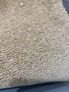 OFF WHITE TEXTURED SOFT FIBRE CARPET (5M)