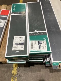 8 X BOXES OF GLUEDOWN SM-VGW121T WOOD STYLE FLOORING PLANKS