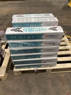 PALLET OF KRONOTEX HERRINGBONE 8MM FLOORING