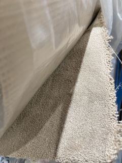 BEIGE TEXTURED SOFT FIBRE CARPET (4M)