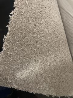 GREY TEXTURED SOFT FIBRE CARPET (4M)