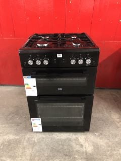 BEKO 60CM FREESTANDING GAS DOUBLE OVEN MODEL NO: XDG621K