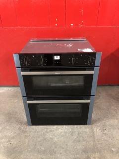 NEFF N50 ELECTRIC BUILT-UNDER DOUBLE OVEN IN BLACK MODEL NO: J1ACE2HN0B