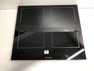 HISENSE 60CM INDUCTION HOB IN BLACK MODEL NO: BI6BD-SO