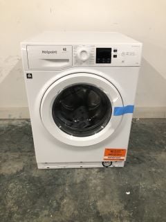 HOTPOINT ANTI-STAIN WASHING MACHINE IN WHITE MODEL NO: NSWM 1146 GK UK