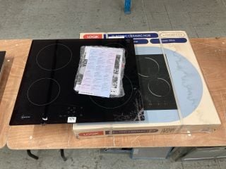 2 X CERAMIC HOBS TO INCLUDE NEFF MODEL T16NBE1L (SMASHED GLASS)