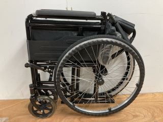 BLACK FOLDING WHEELCHAIR