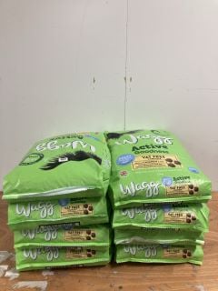 8 X WAGG ACTIVE GOODNESS DOG FOOD CHICKEN + VEG BB 04/01/26 RRP £108.00