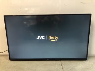 JVC 40" SMART FHD LED FIRE TV WITH ACCESSORIES MODEL: LT-40CF330 (POWERS ON)