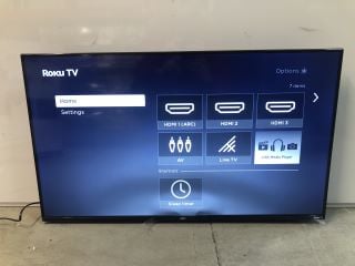 JVC 43" LED SMART FHD ROKU TV WITH ACCESSORIES MODEL: LT-43CR330 (POWERS ON)