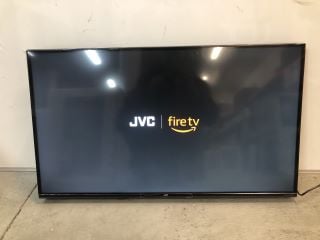 JVC 40" SMART FHD LED FIRE TV WITH ACCESSORIES MODEL: LT-40CF330 (POWERS ON)