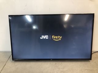 JVC 40" SMART FHD LED FIRE TV WITH ACCESSORIES MODEL: LT-40CF330 (POWERS ON)