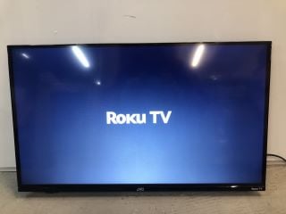 JVC 32" LED SMART HD ROKU TV WITH ACCESSORIES MODEL: LT-32CR230 (POWERS ON