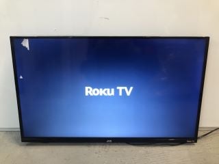 JVC 32" LED SMART HD ROKU TV WITH ACCESSORIES MODEL: LT-32CR230 (POWERS ON