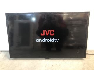 JVC 32" LED SMART HD ANDROID TV WITH ACCESSORIES MODEL: LT-32CA690A (POWERS ON)