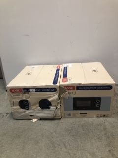 2 X LOGIK BLACK COMPACT MICROWAVES