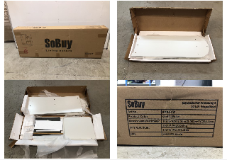 SOBUY SHELF IN WHITE