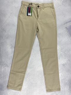 PAUL SMITH MEN'S SLIM FIT CHINO. SIZE: 28, MADE FROM: 98% PIMA COTTON 2% ELASTANE - WOVEN PFD/GMT DYE  220GM